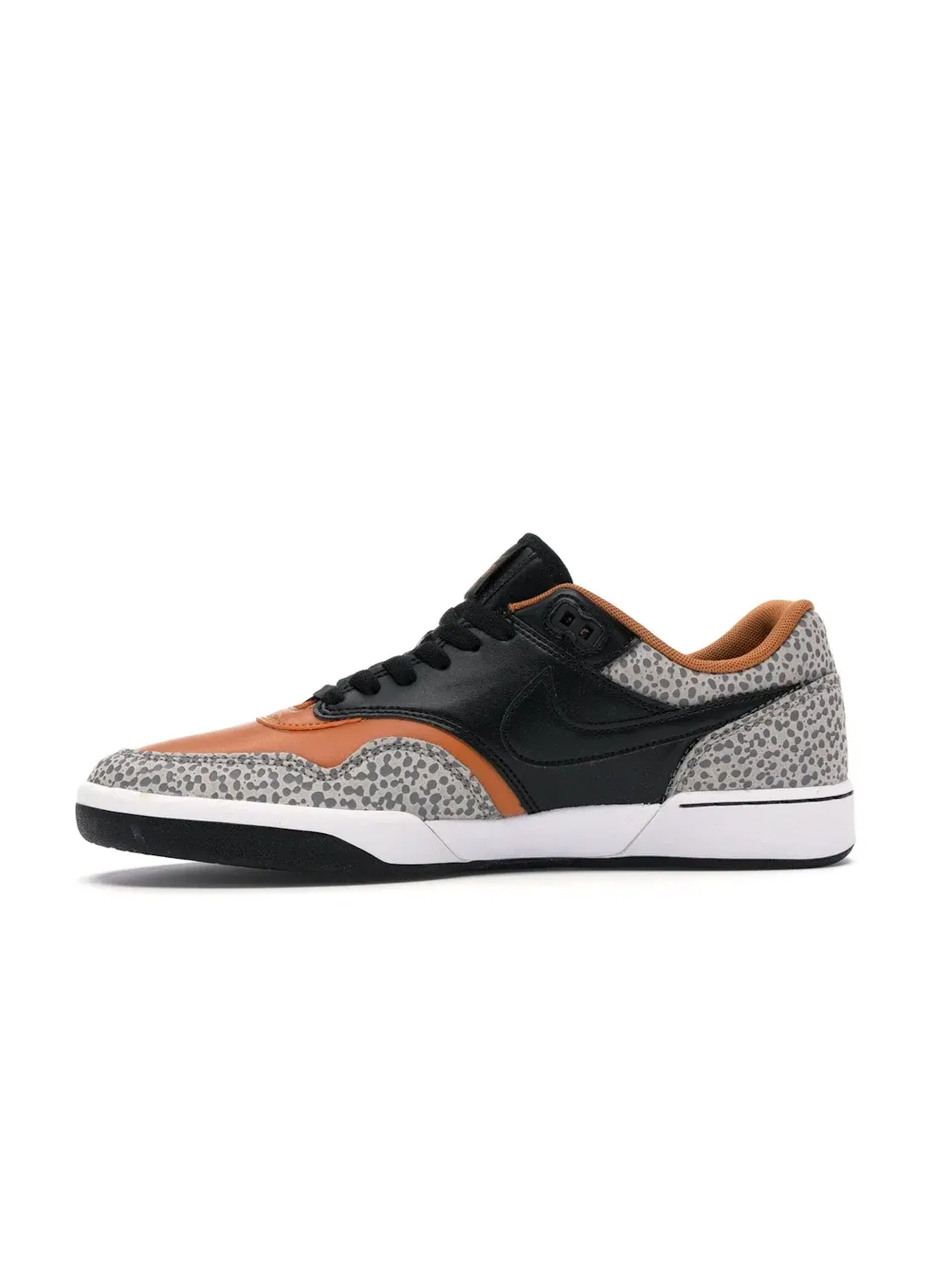 Мужские кроссовки из кожи с расцветкой Safari Nike SB GTS Return — изображение 3 из 4, черный--черный