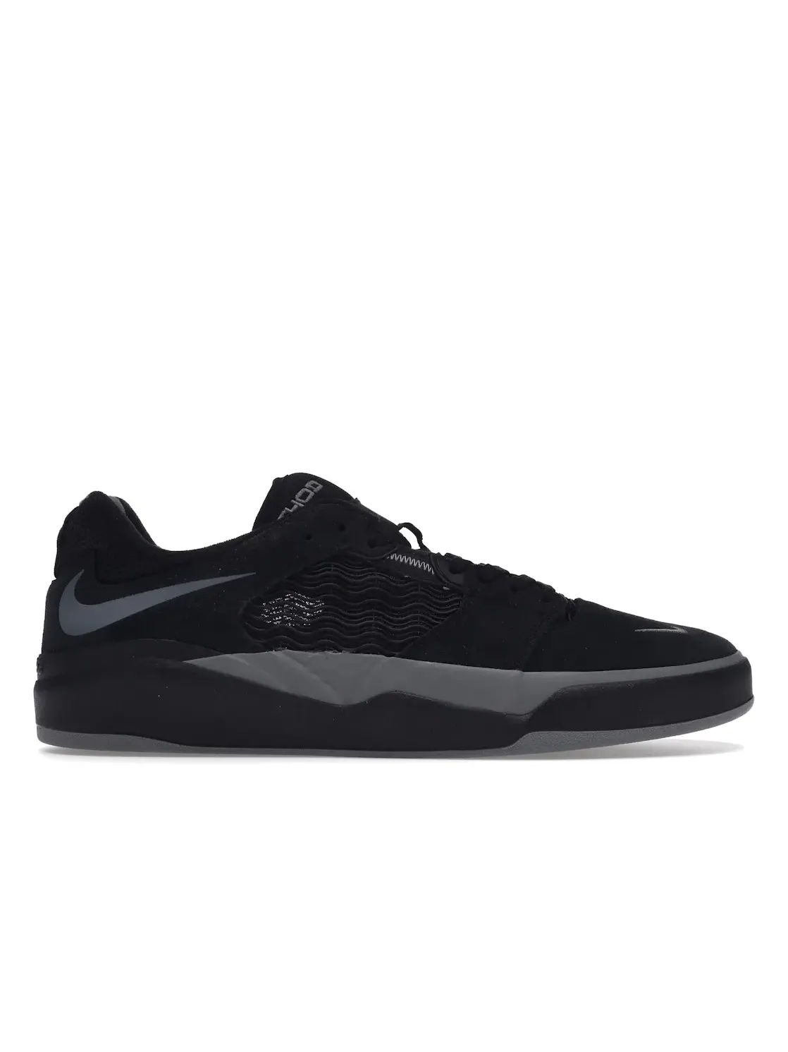 Мужские кроссовки с кожаным верхом Nike SB Ishod Wair Nike — изображение 1 из 4, черный/черный//серый