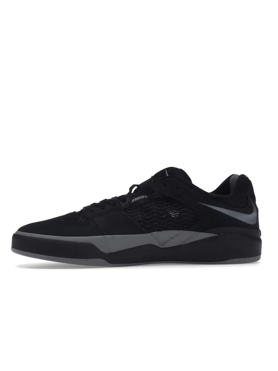 Мужские кроссовки с кожаным верхом Nike SB Ishod Wair Nike — изображение 3 из 4, черный/черный//серый