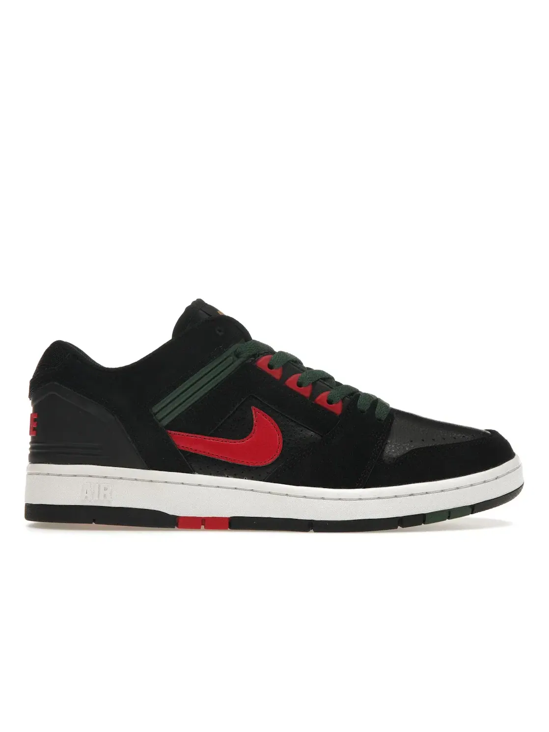 Мужские кроссовки с принтом Nike SB Air Force 2 Low Nike — изображение 1 из 4, черный/глубокий-красный