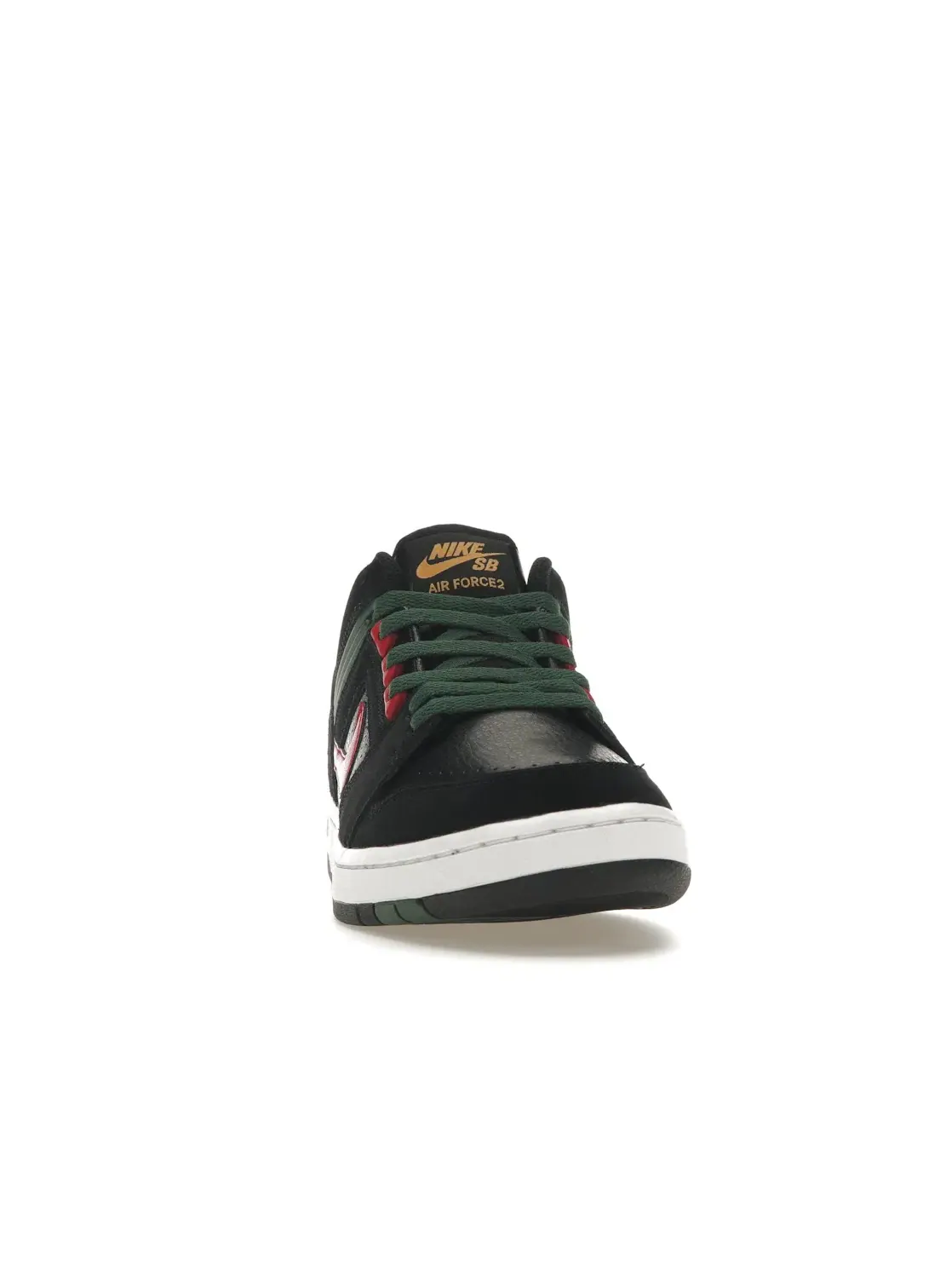 Мужские кроссовки с принтом Nike SB Air Force 2 Low Nike — изображение 2 из 4, черный/глубокий-красный