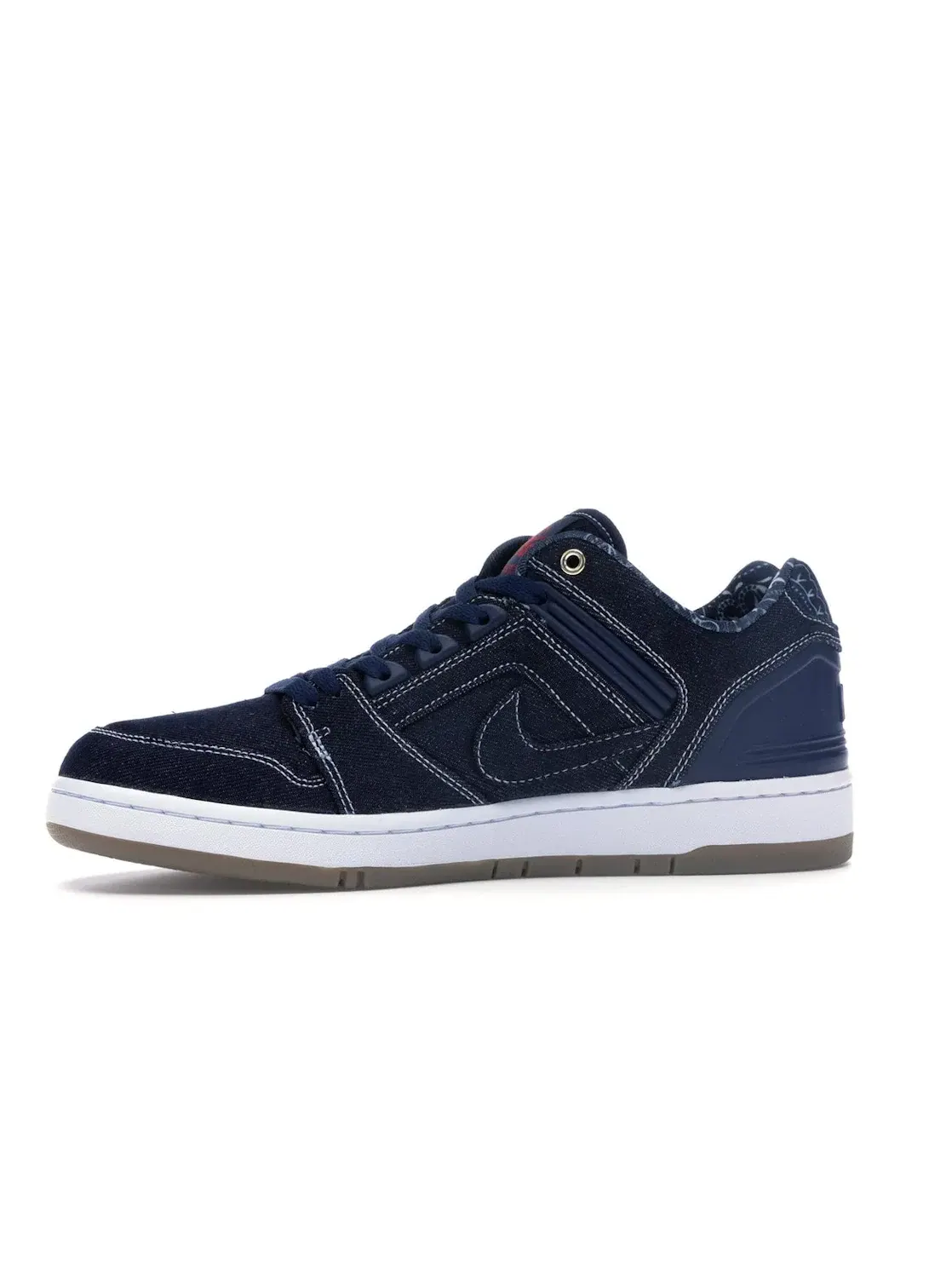 Мужские кроссовки с принтом Nike SB Air Force 2 Low Rivals Pack (West) Nike — изображение 3 из 4, синий/синий-белый