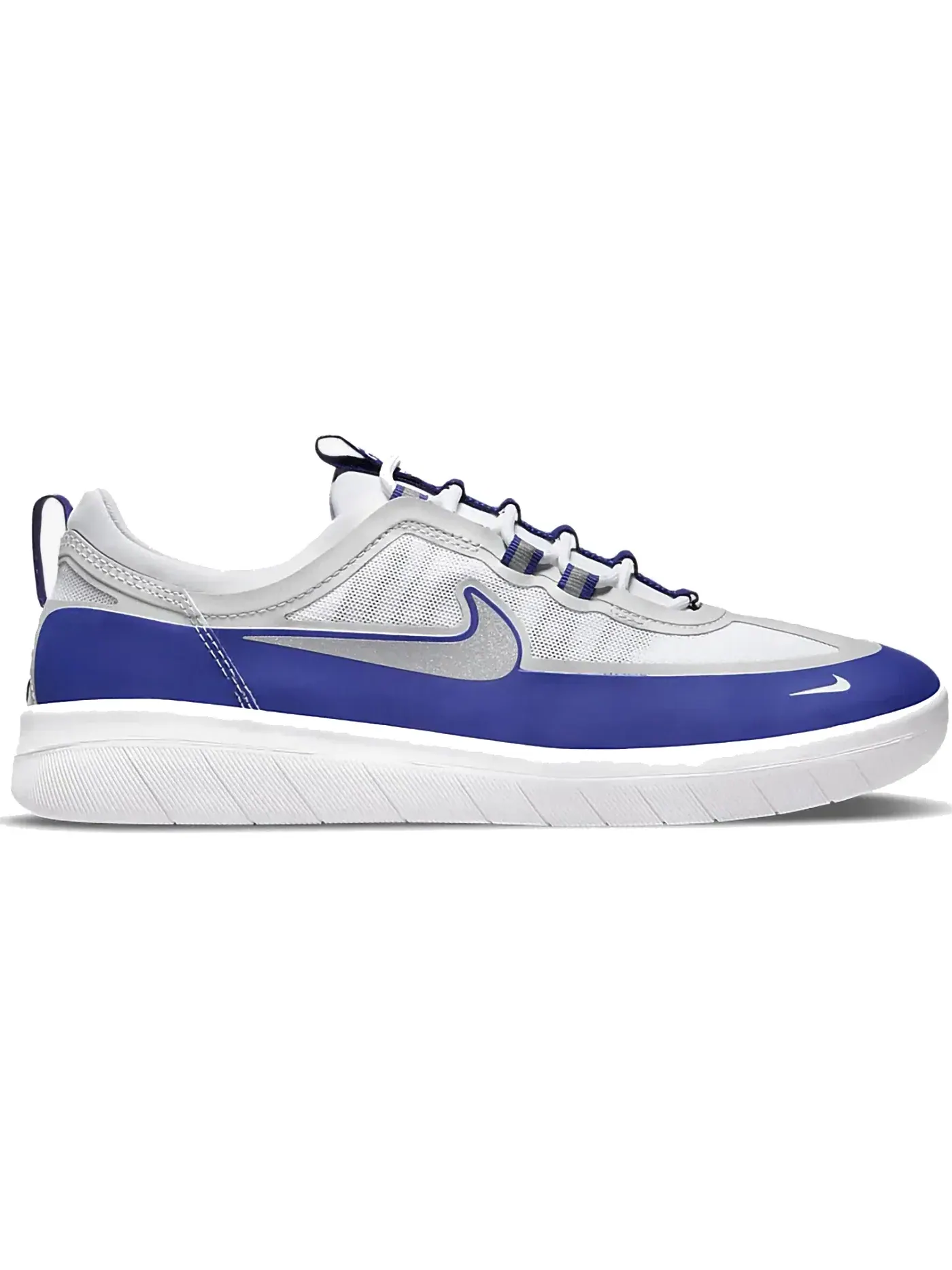 Мужские кроссовки для скейтбординга Nike SB Nyjah Free 2 — изображение 1 из 1, серый/белый/серебристый