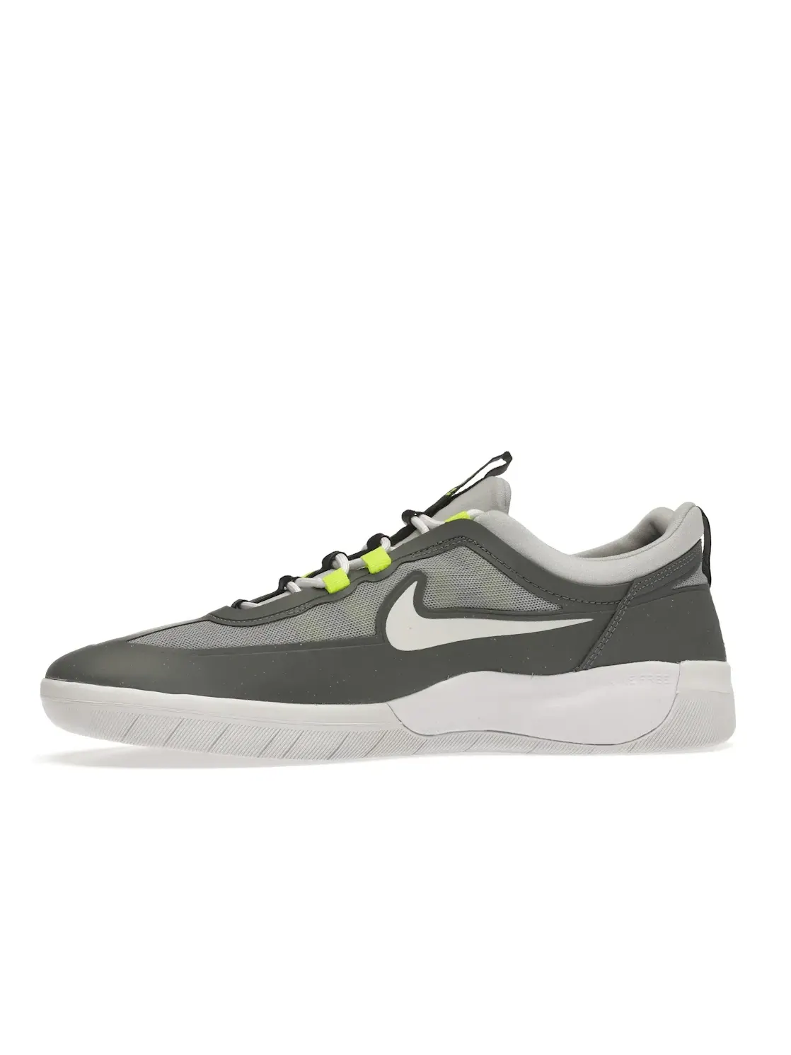 Мужские кроссовки для скейтбординга Nike SB Nyjah Free 2 — изображение 3 из 4, серый/светлый--белый