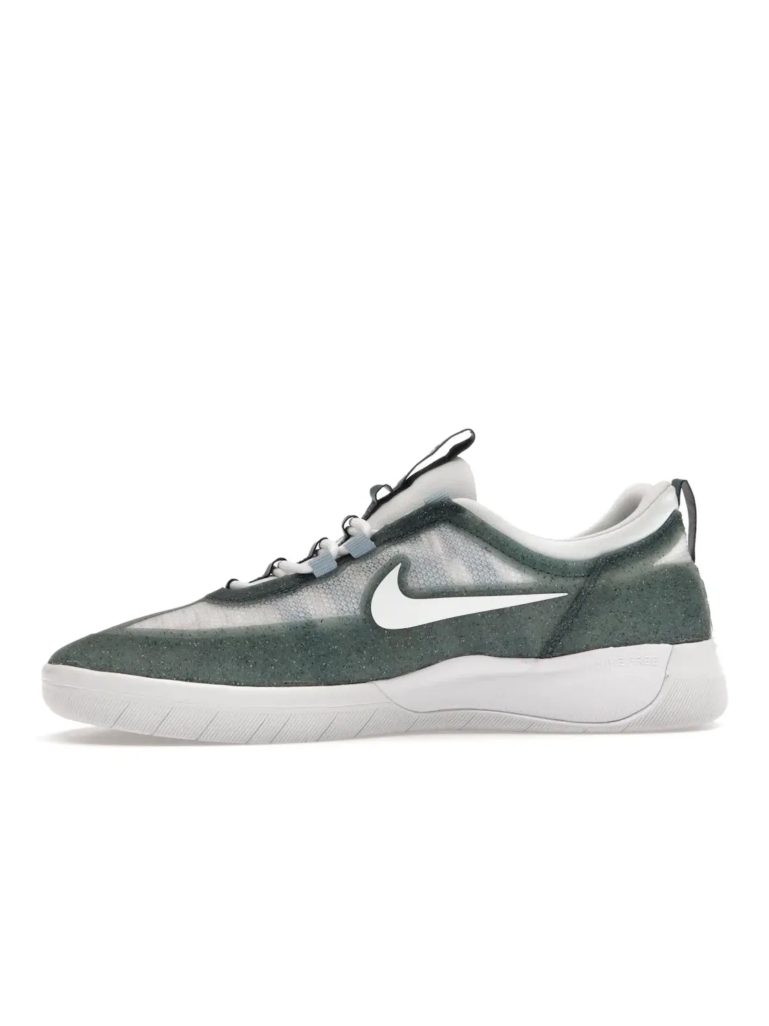 Мужские кроссовки для скейтбординга Nike SB Nyjah Free 2 Premium — изображение 3 из 4, зеленый/белый-синий