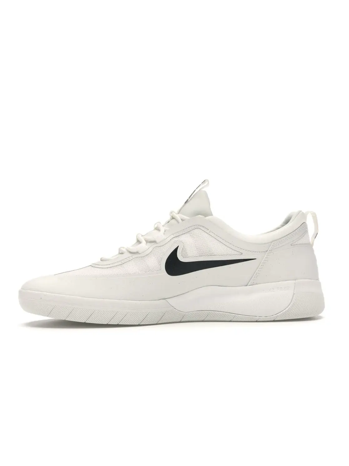 Мужские кроссовки для скейтбординга Nike SB Nyjah Free 2 — изображение 3 из 4, белый/черный-белый
