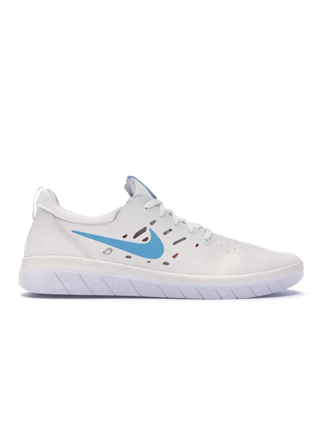 Мужские кроссовки для скейтбординга Nike SB Nyjah — изображение 1 из 4, белый/светлый синий