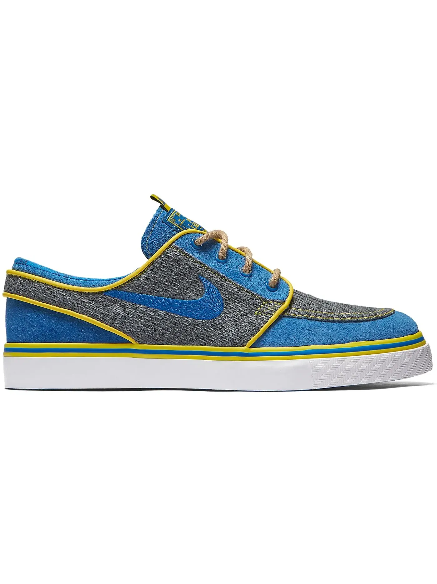 Детские кроссовки для мальчиков с принтом Nike SB Stefan Janoski Nike — изображение 1 из 1, синий/синий-серый-желтый