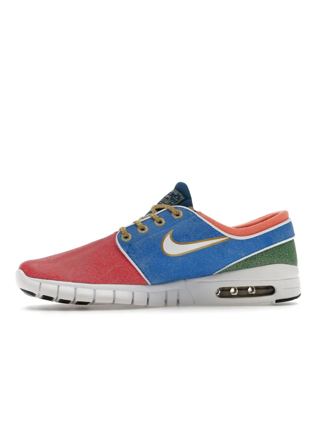 Мужские кроссовки с принтом Nike SB Stefan Janoski Max Nike — изображение 3 из 4, синий/зеленый/белый