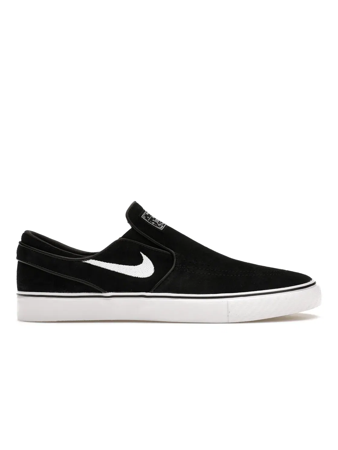 Мужские кроссовки без шнурков Nike SB Stefan Janoski+ Slip Nike — изображение 1 из 4, черный/черный-белый