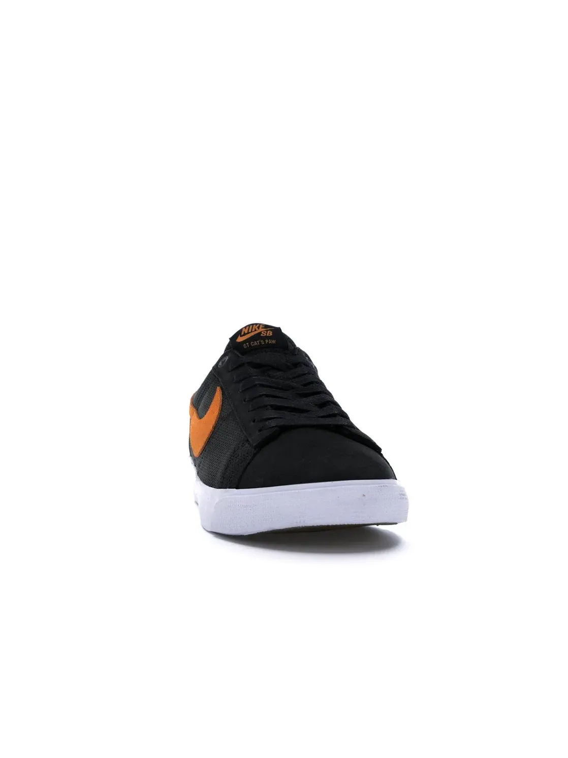 Мужские кроссовки Lifestyle Nike SB Zoom Blazer Low GT Cats Paw Saloon Nike — изображение 2 из 4, черный/оранжевый-белый