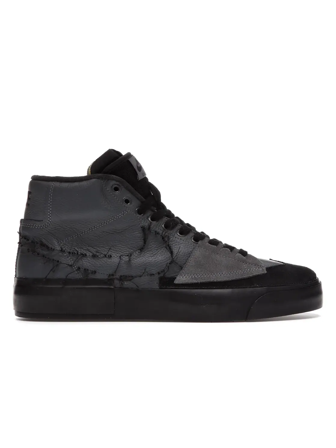 Мужские кроссовки с деконструированным дизайном Nike SB Zoom Blazer Mid Edge Nike — изображение 1 из 4, серый/черный-черный