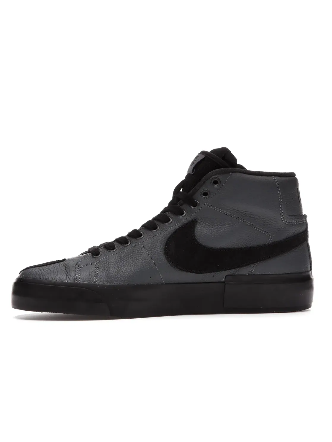 Мужские кроссовки с деконструированным дизайном Nike SB Zoom Blazer Mid Edge Nike — изображение 3 из 4, серый/черный-черный