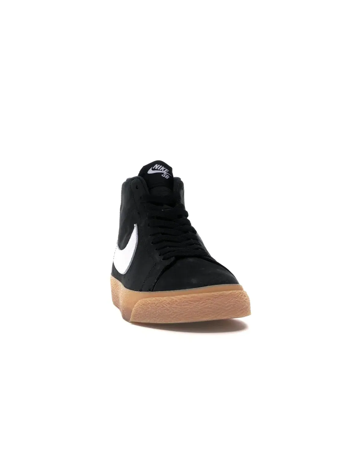Мужские кроссовки с замшевым верхом Nike SB Zoom Blazer Mid — изображение 2 из 4, черный/белый-оранжевый