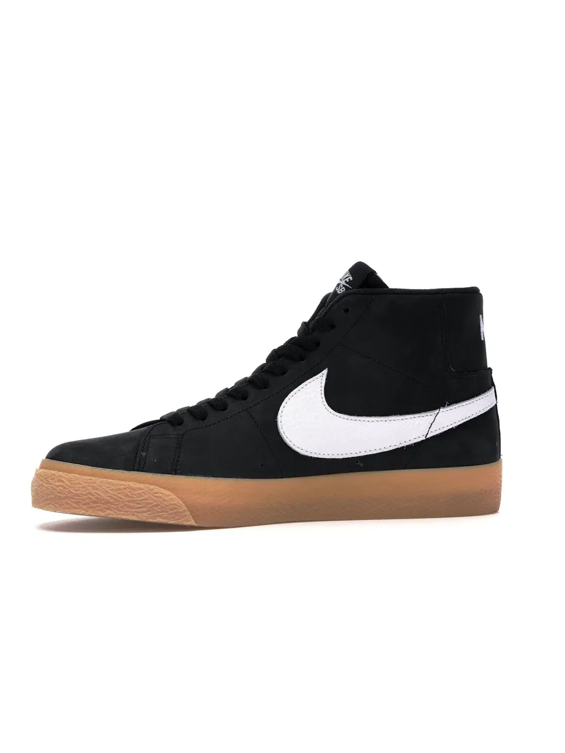 Мужские кроссовки с замшевым верхом Nike SB Zoom Blazer Mid — изображение 3 из 4, черный/белый-оранжевый