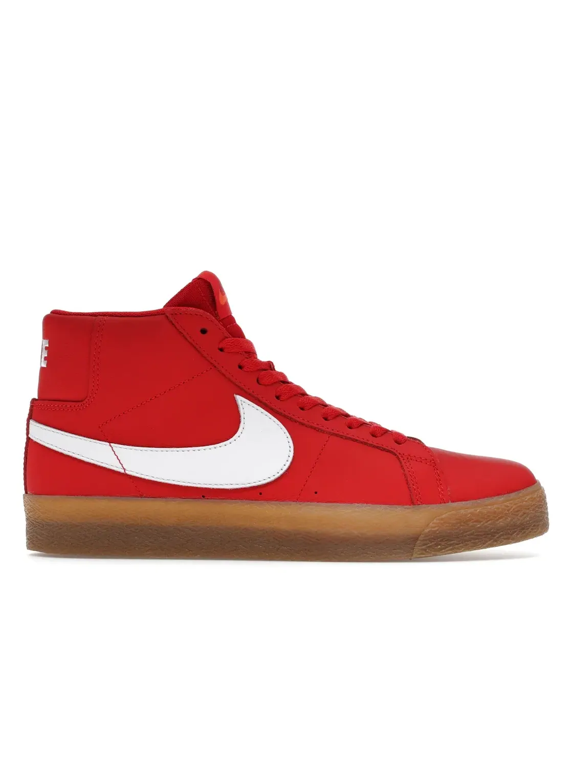 Мужские кроссовки кожаные Nike SB Zoom Blazer Mid Orange Label Red — изображение 1 из 4