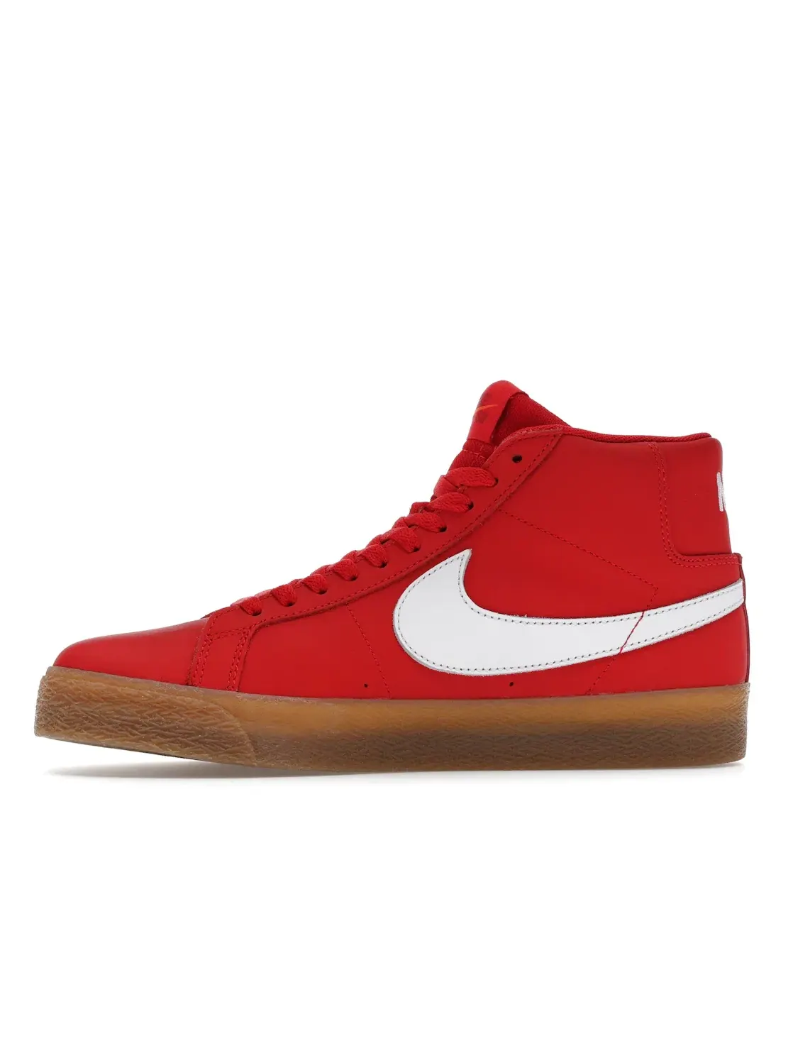 Мужские кроссовки кожаные Nike SB Zoom Blazer Mid Orange Label Red — изображение 3 из 4