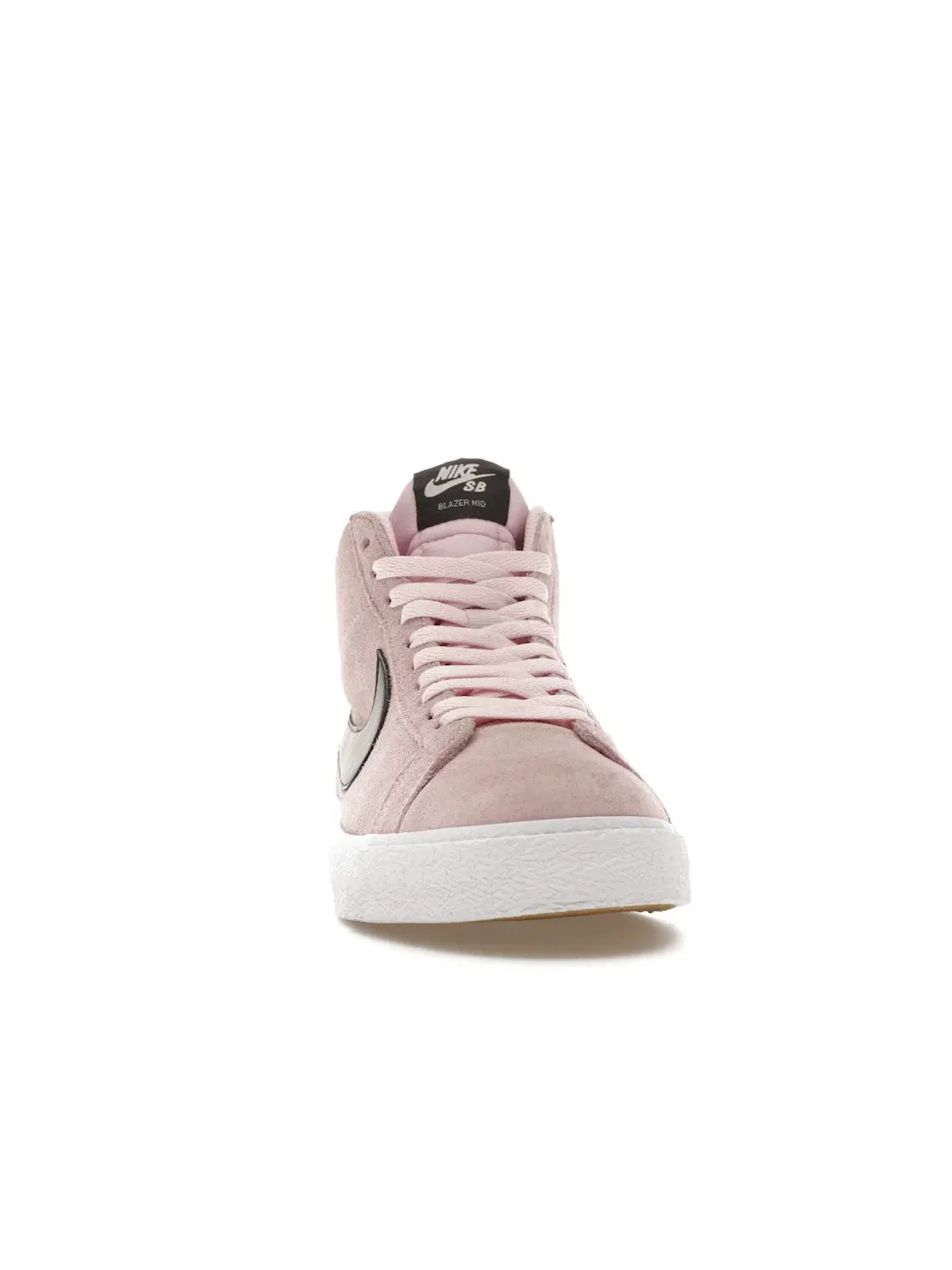 Мужские кроссовки кожаные Nike SB Zoom Blazer Mid — изображение 2 из 4, розовый/белый/желтый