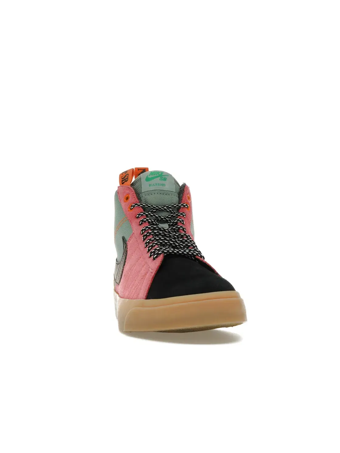 Мужские кроссовки с замшевым верхом Nike SB Zoom Blazer Mid PRM — изображение 2 из 4, черный-белый--зеленый