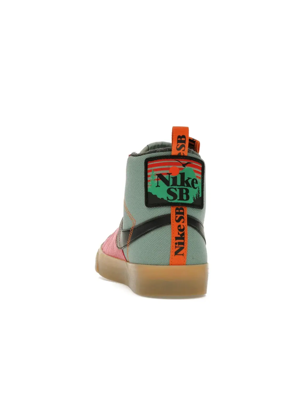 Мужские кроссовки с замшевым верхом Nike SB Zoom Blazer Mid PRM — изображение 4 из 4, черный-белый--зеленый
