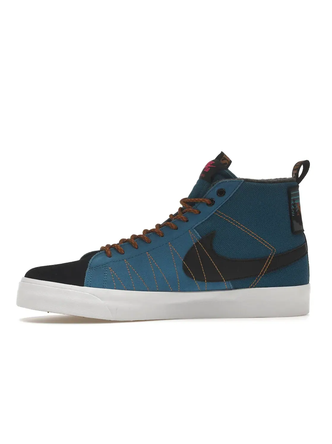 Мужские кроссовки с высоким верхом Nike SB Zoom Blazer Mid PRM Nike — изображение 3 из 4, черный