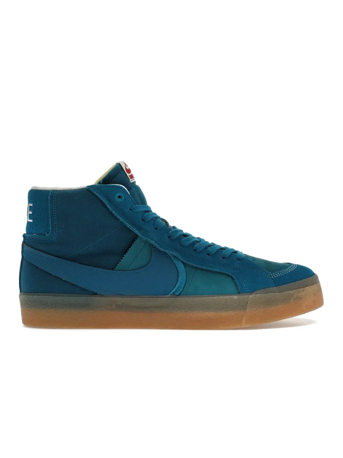 Мужские кроссовки для скейтбординга Nike SB Zoom Blazer Mid PRM Plus — изображение 1 из 4, зеленый/зеленый--желтый