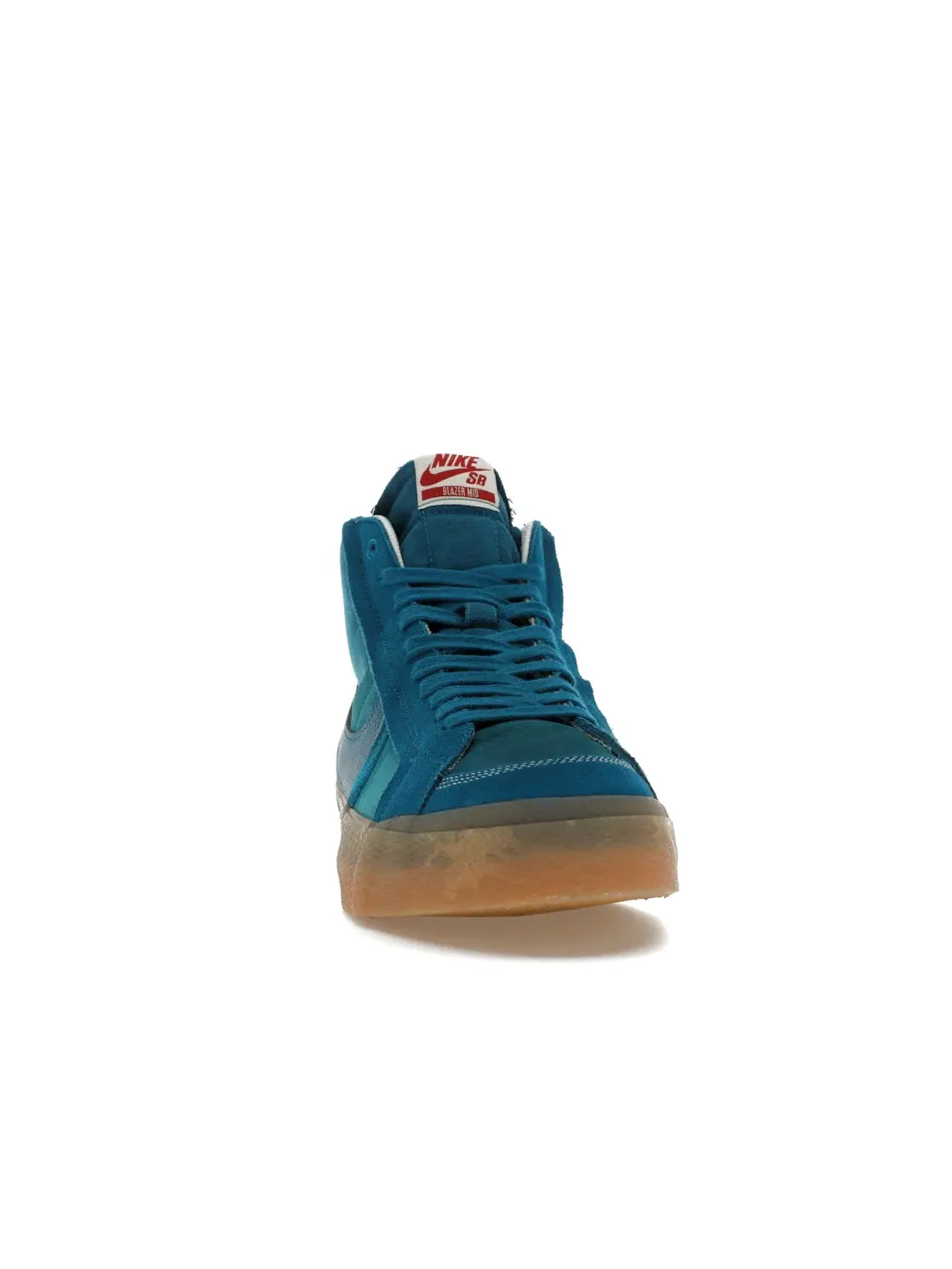 Мужские кроссовки для скейтбординга Nike SB Zoom Blazer Mid PRM Plus — изображение 2 из 4, зеленый/зеленый--желтый