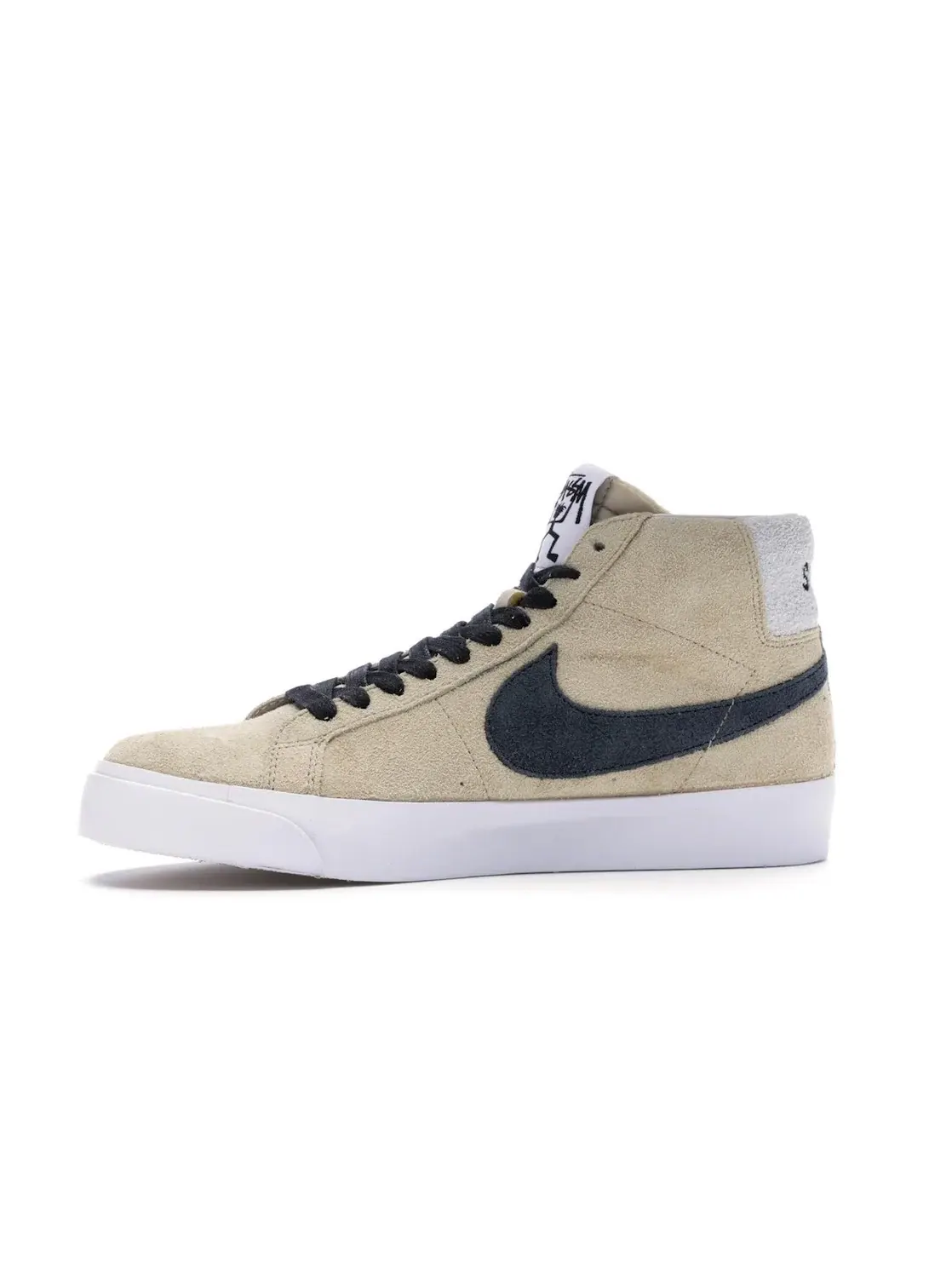Мужские кроссовки Lifestyle с коллаборацией Nike SB Zoom Blazer Mid Stussy Nike — изображение 3 из 4, золотистый/черный