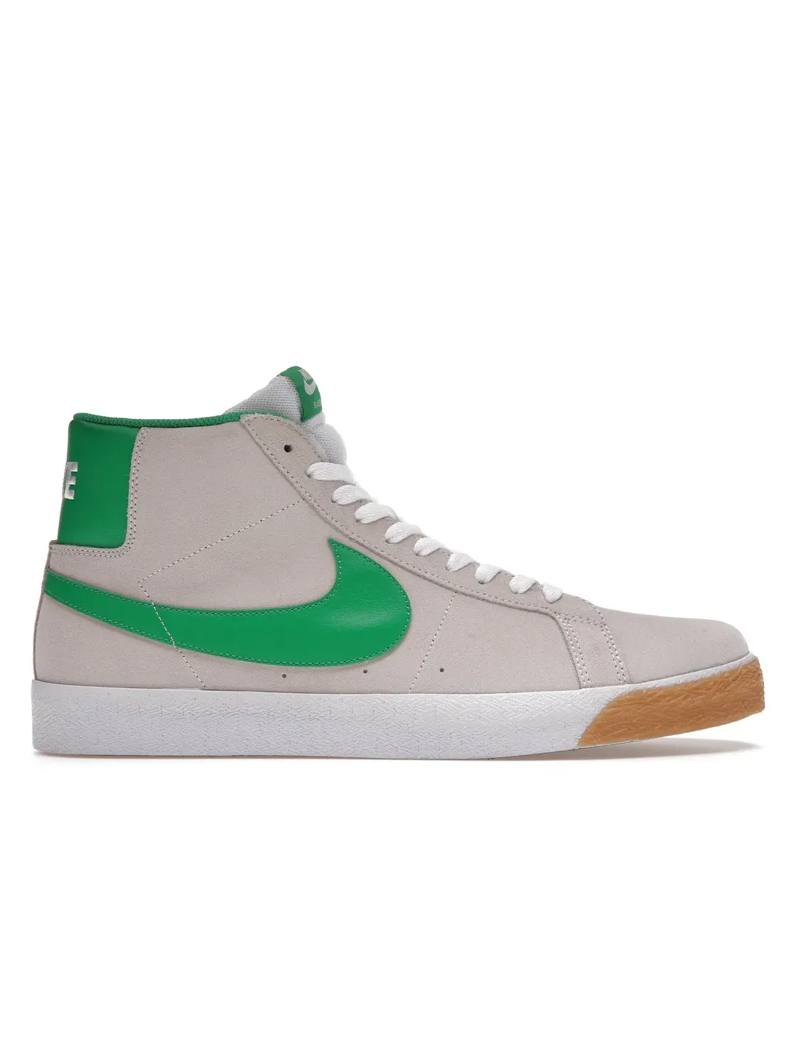 Мужские кроссовки Nike SB Zoom Blazer Mid — изображение 1 из 4, белый/зеленый-белый