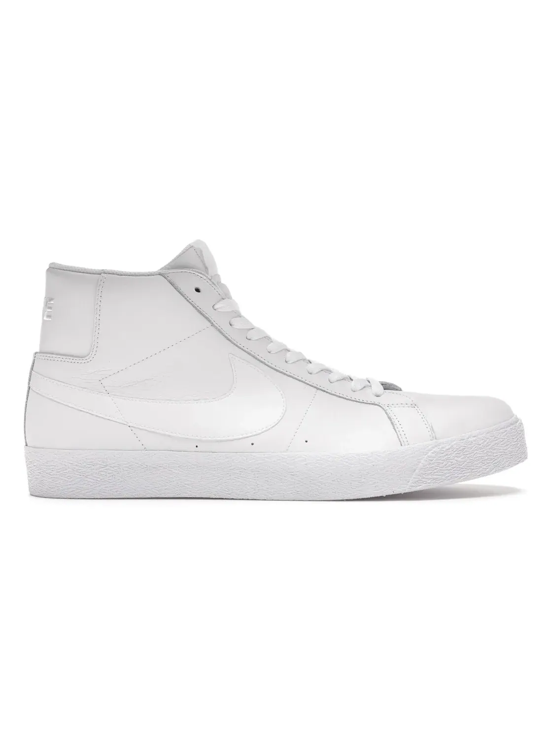 Мужские кроссовки кожаные Nike SB Zoom Blazer Mid Nike — изображение 1 из 4, белый/белый-белый