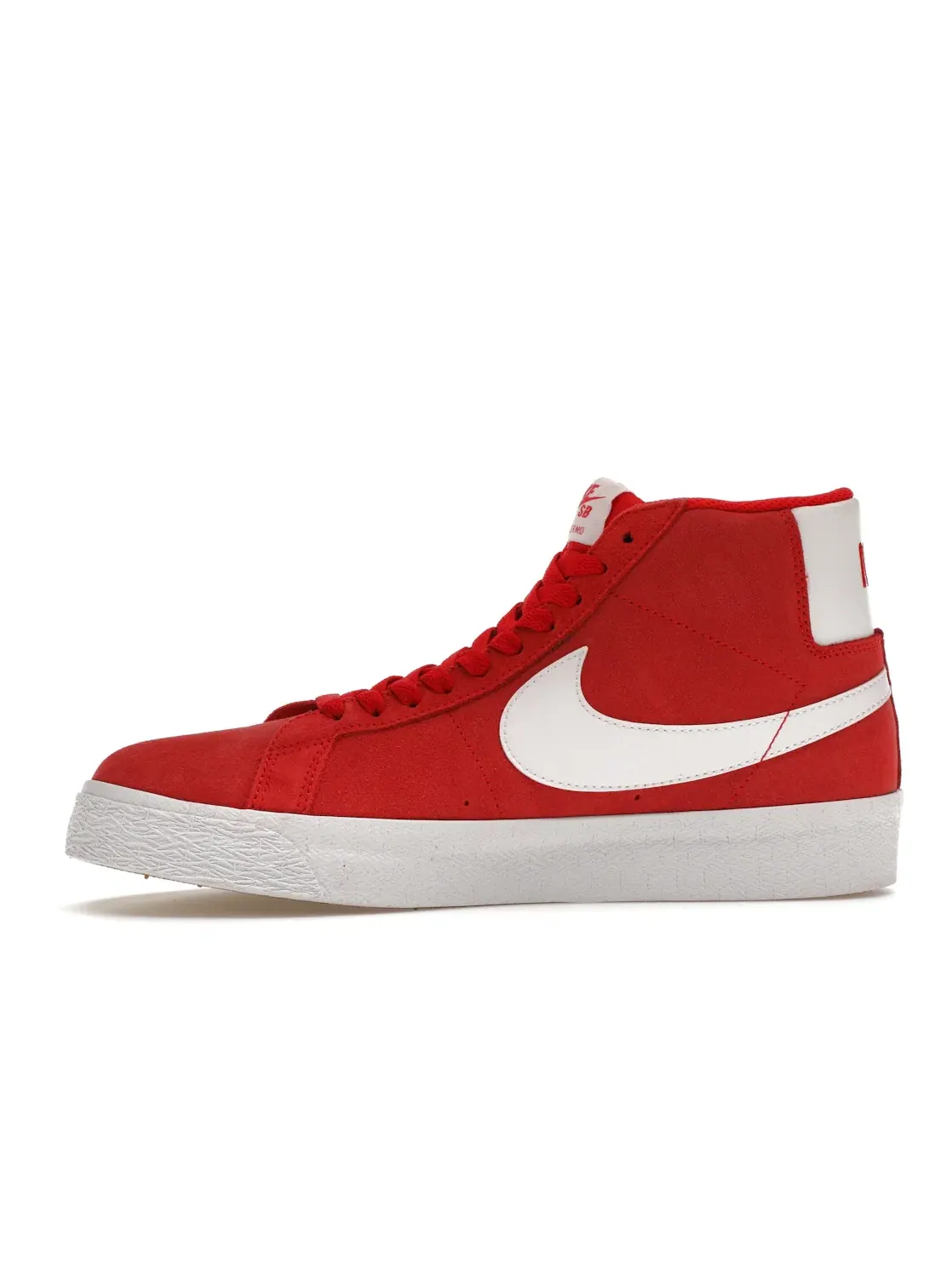 Мужские кроссовки с высоким верхом Nike SB Zoom Blazer Mid — изображение 3 из 4, красный/белый
