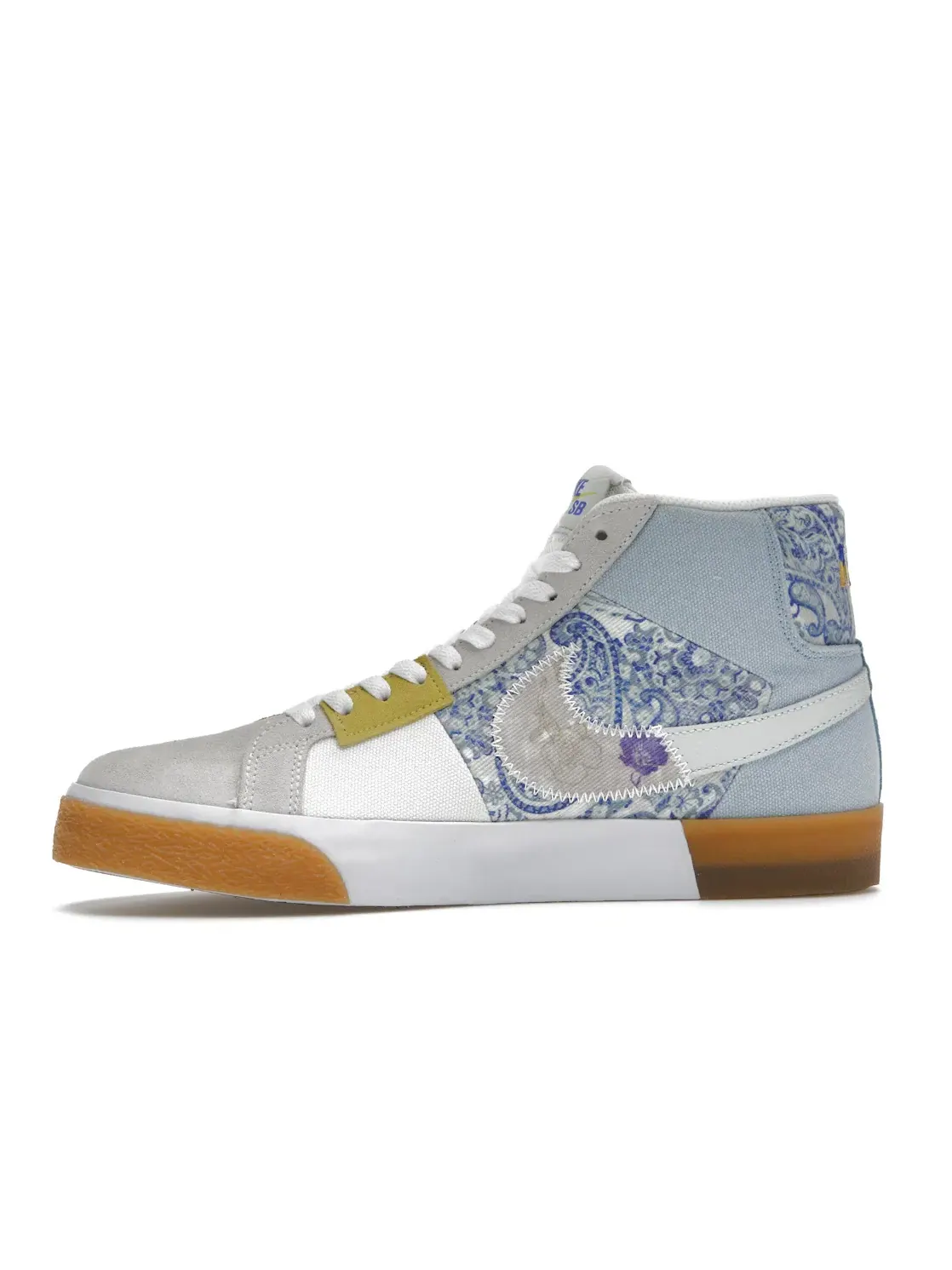 Мужские кроссовки с принтом Nike SB Zoom Blazer Mid Premium Nike — изображение 3 из 4, синий//зеленый/синий