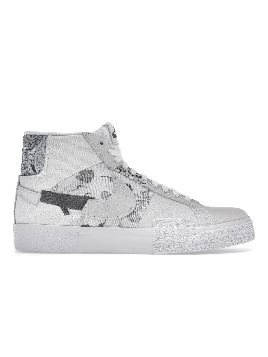 Мужские кроссовки с принтом Nike SB Zoom Blazer Mid Premium Nike — изображение 1 из 4, белый серый