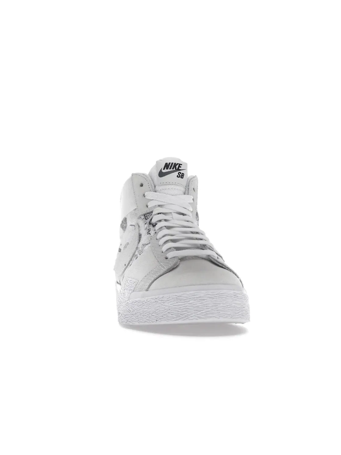Мужские кроссовки с принтом Nike SB Zoom Blazer Mid Premium Nike — изображение 2 из 4, белый серый