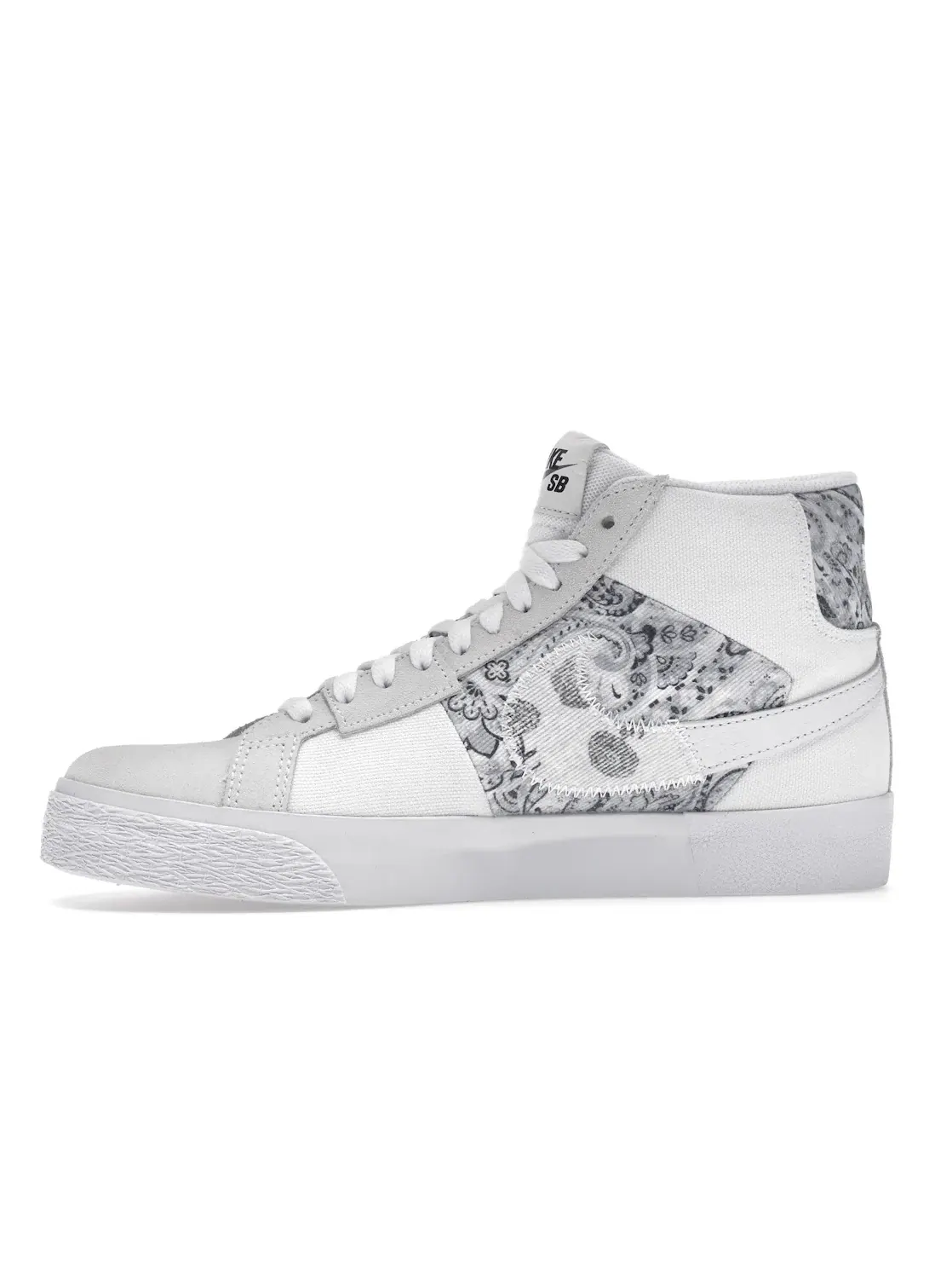 Мужские кроссовки с принтом Nike SB Zoom Blazer Mid Premium Nike — изображение 3 из 4, белый серый