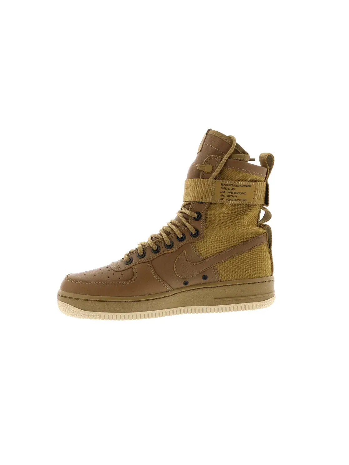 Женские ботинки с высоким берцем Nike SF Air Force 1 — изображение 3 из 4, золотистый бежевый