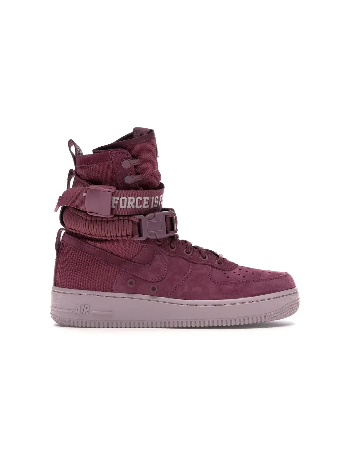 Женские ботинки высокие Nike SF Air Force 1 High Force Is Female Vintage Wine — изображение 1 из 4