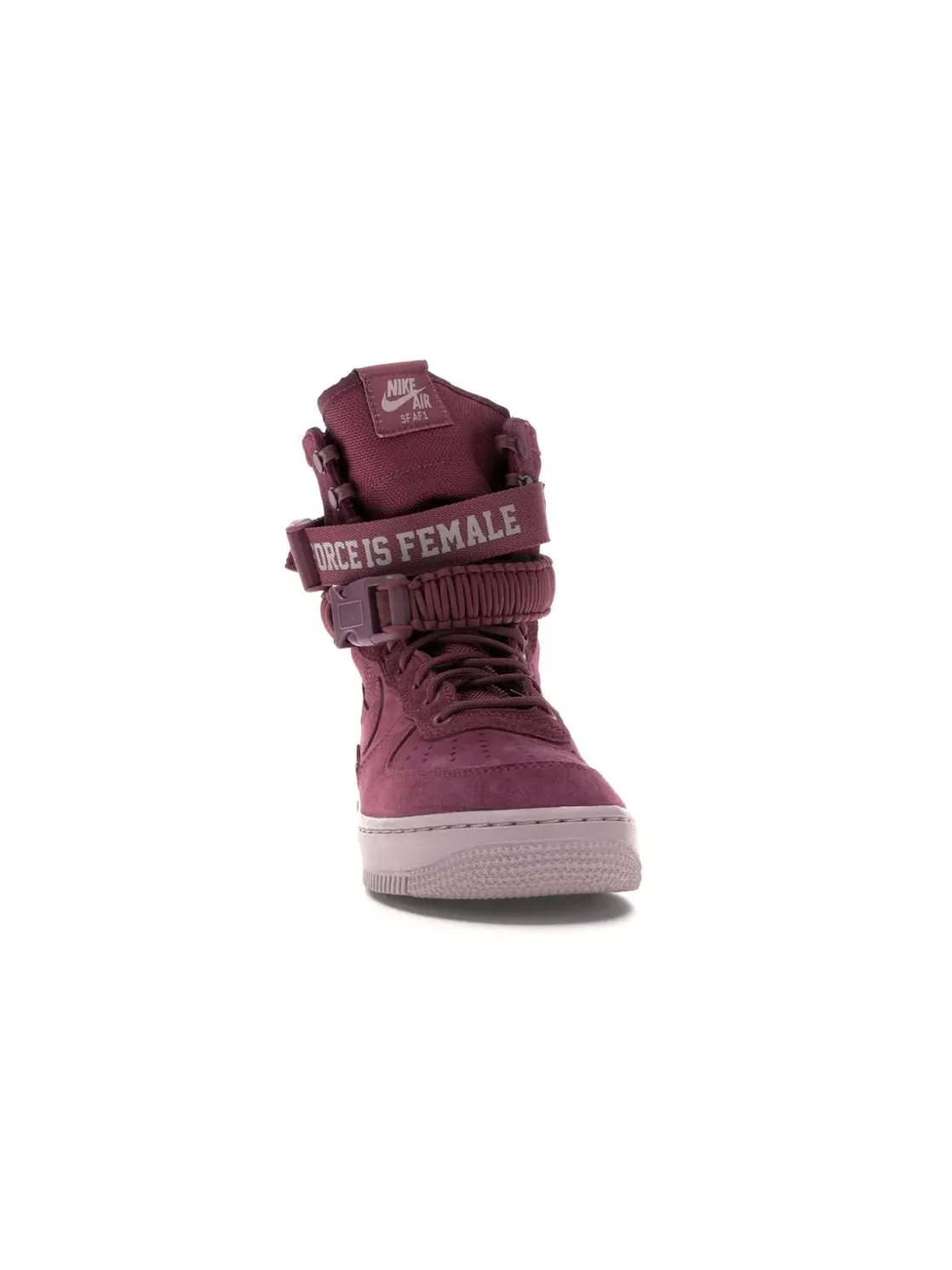 Женские ботинки высокие Nike SF Air Force 1 High Force Is Female Vintage Wine — изображение 2 из 4