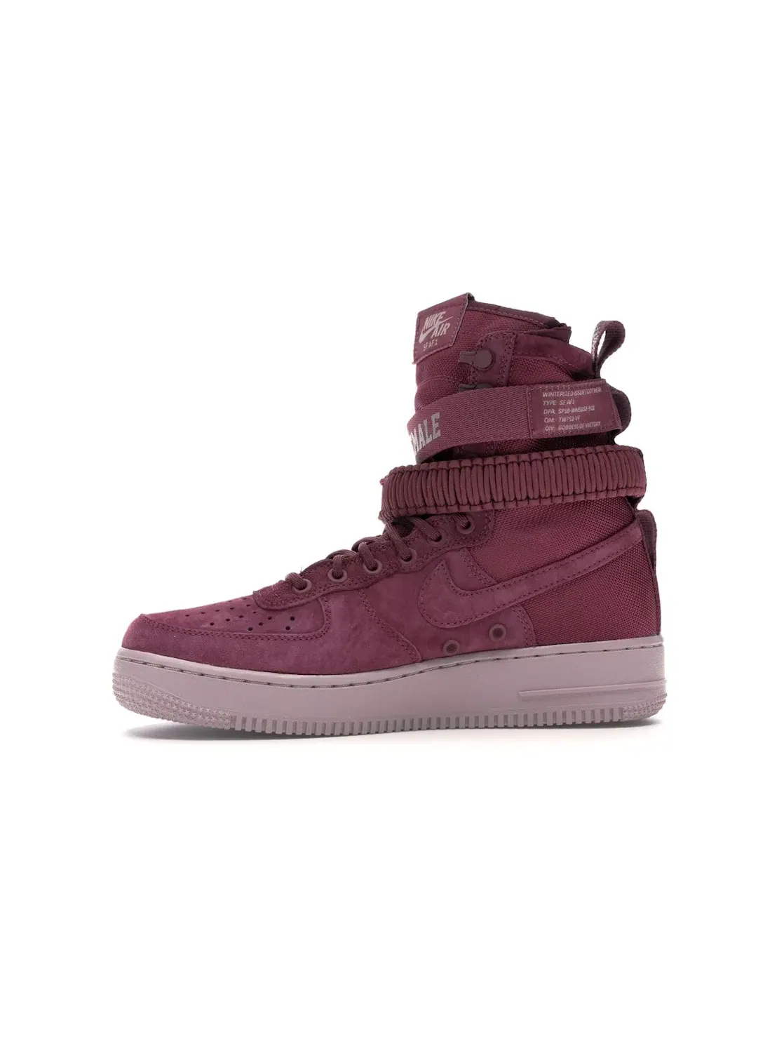 Женские ботинки высокие Nike SF Air Force 1 High Force Is Female Vintage Wine — изображение 3 из 4