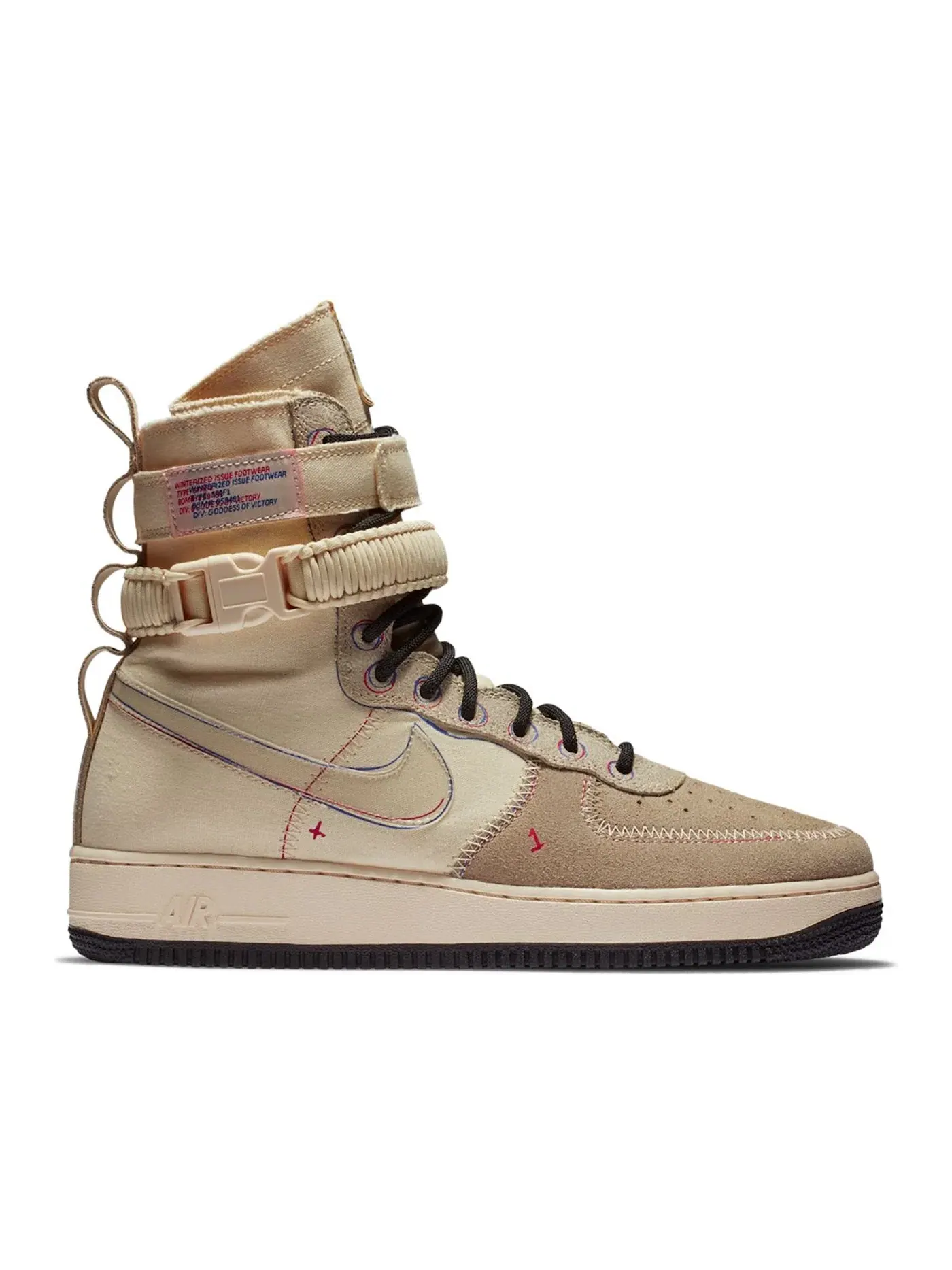 Мужские ботинки с высоким берцем Nike SF Air Force 1 High — изображение 1 из 1, красный-светлый