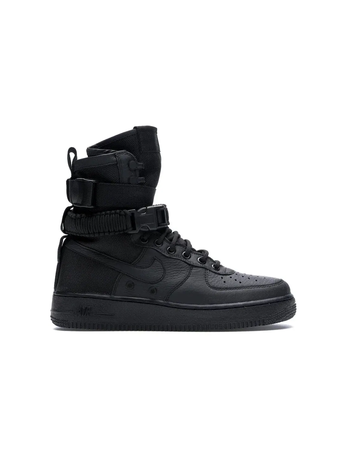 Мужские ботинки высокие Nike SF Air Force 1 High Triple Black — изображение 1 из 4, черный/черный