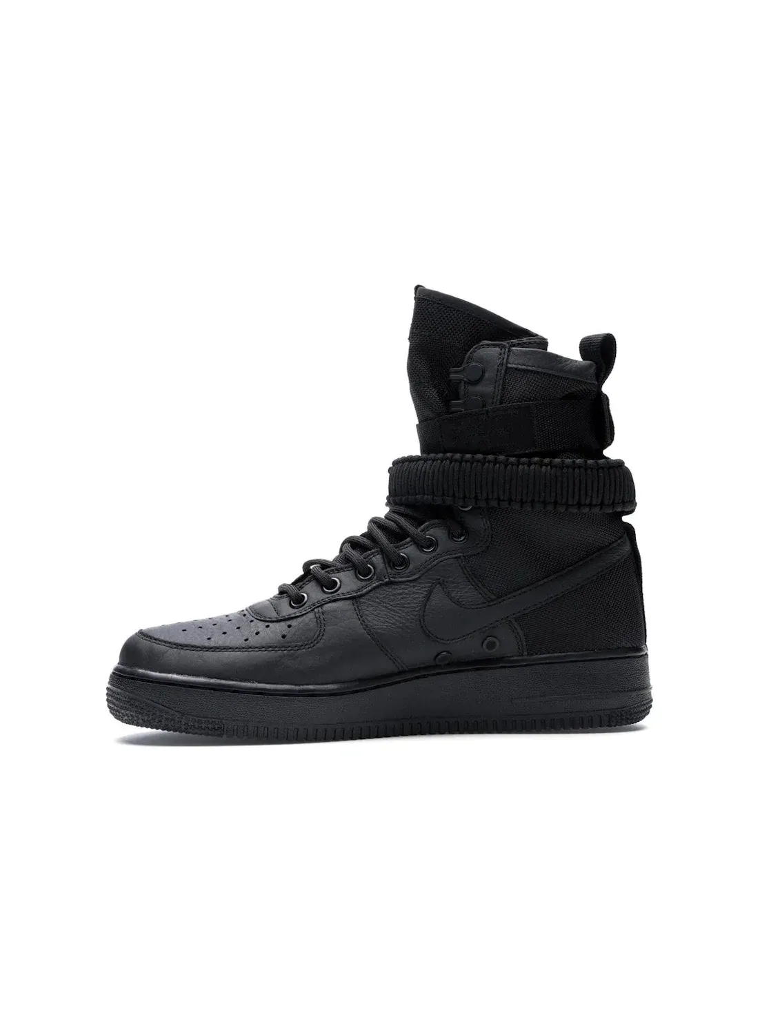 Мужские ботинки высокие Nike SF Air Force 1 High Triple Black — изображение 3 из 4, черный/черный