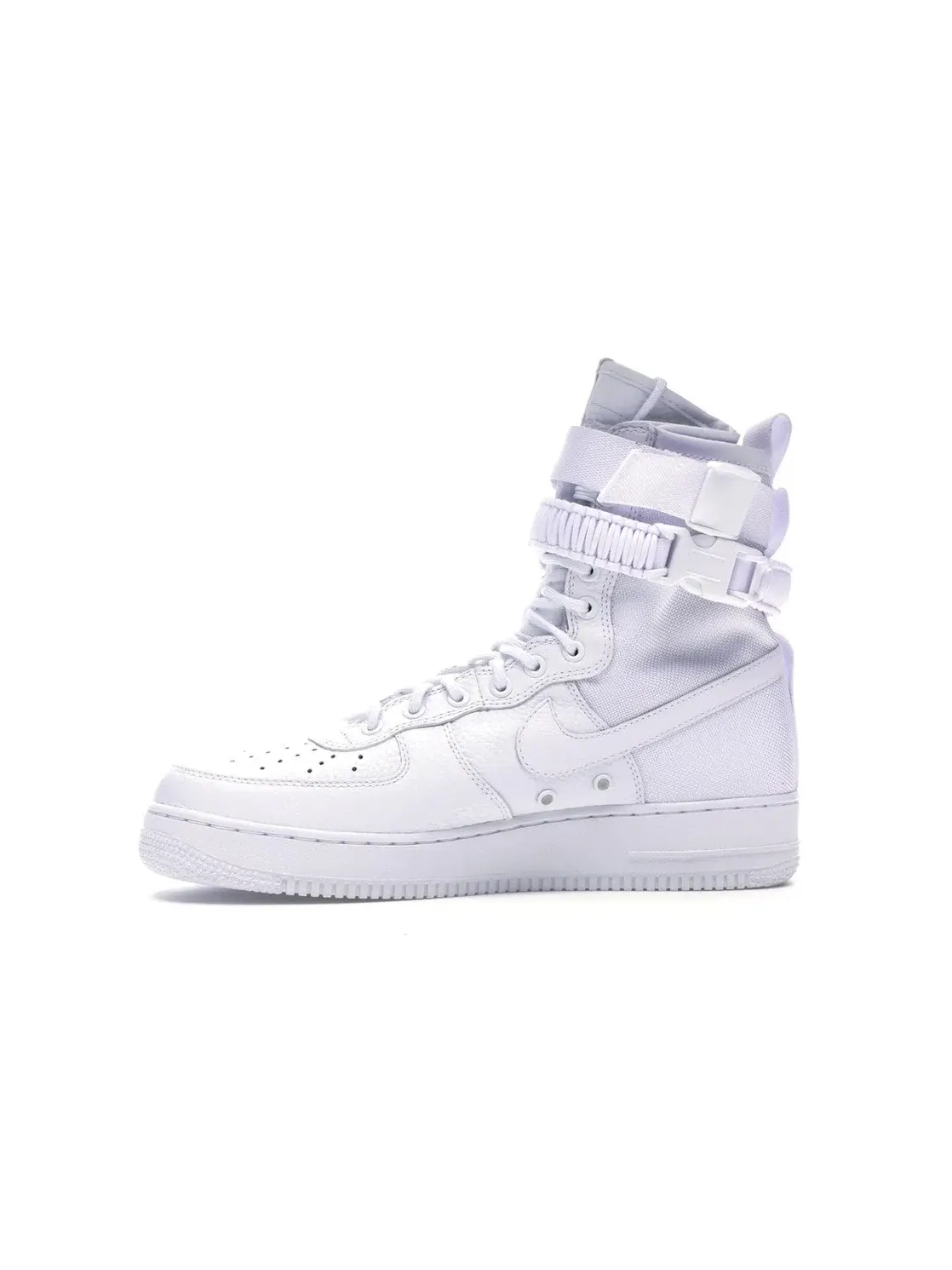 Мужские ботинки высокие из кожи и нейлона Nike SF Air Force 1 High — изображение 3 из 4, белый/белый-белый
