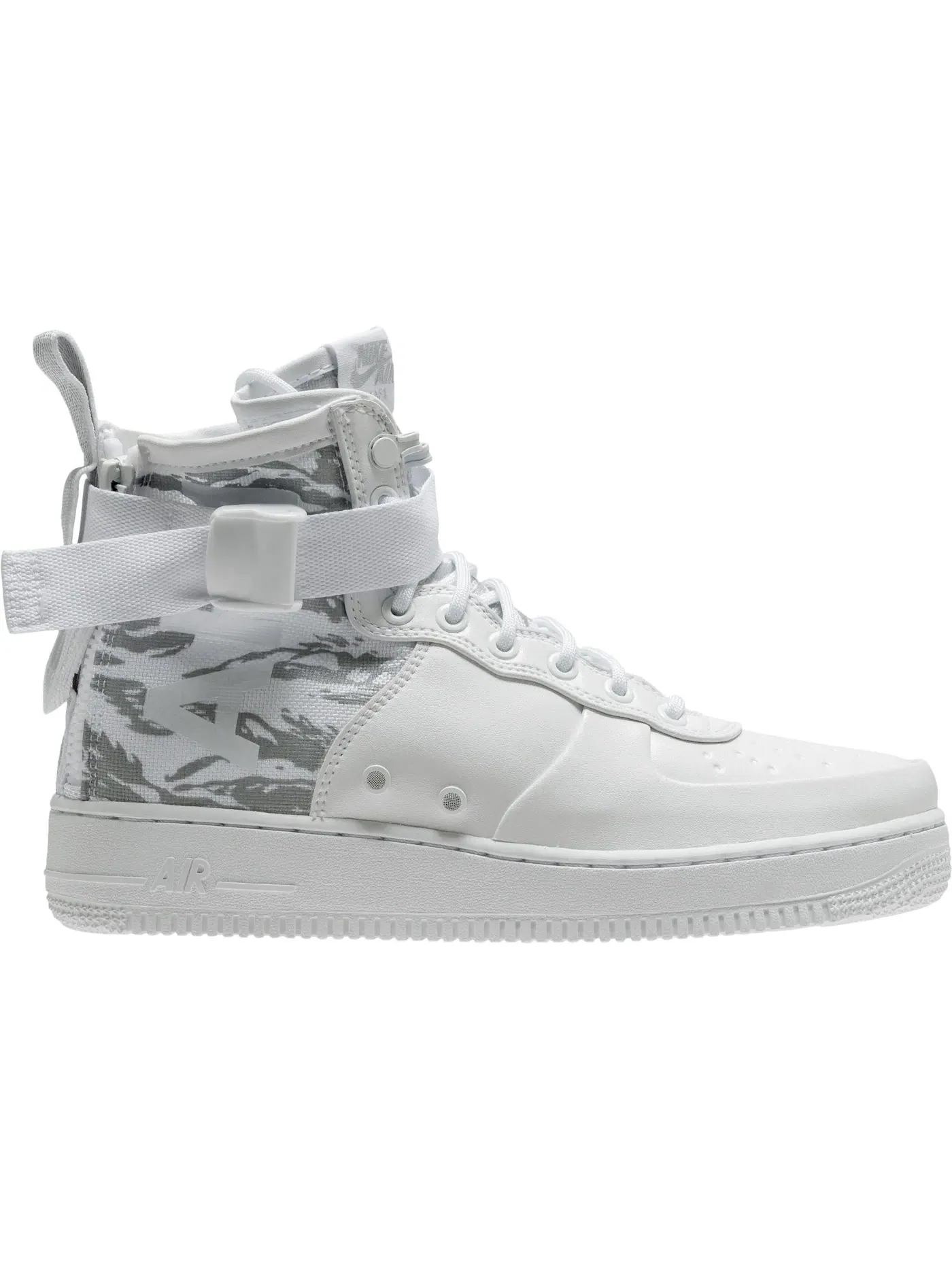 Мужские ботинки зимние с камуфляжным принтом Nike SF Air Force 1 Mid — изображение 1 из 1, белый/белый-белый