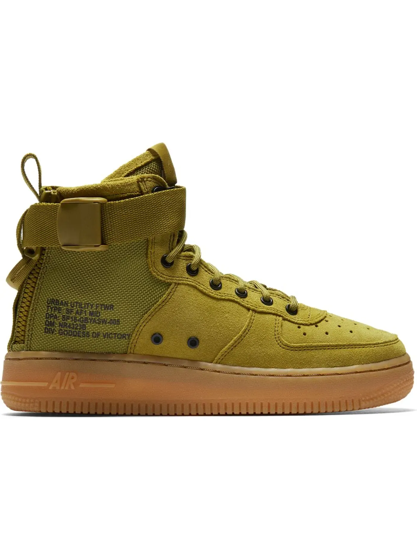 Детские ботинки Nike SF Air Force 1 Mid Desert Moss — изображение 1 из 1, коричневый-черный