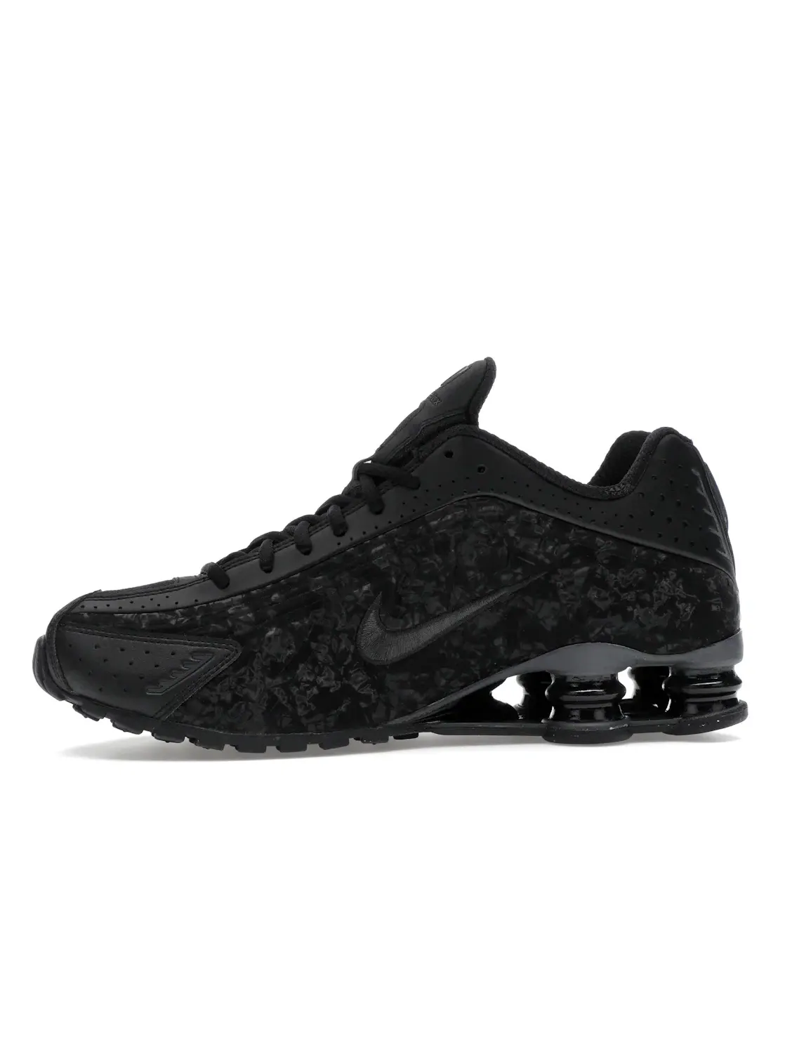 Женские кроссовки с цветочным принтом Nike Shox R4 — изображение 3 из 4, черный/темный серый