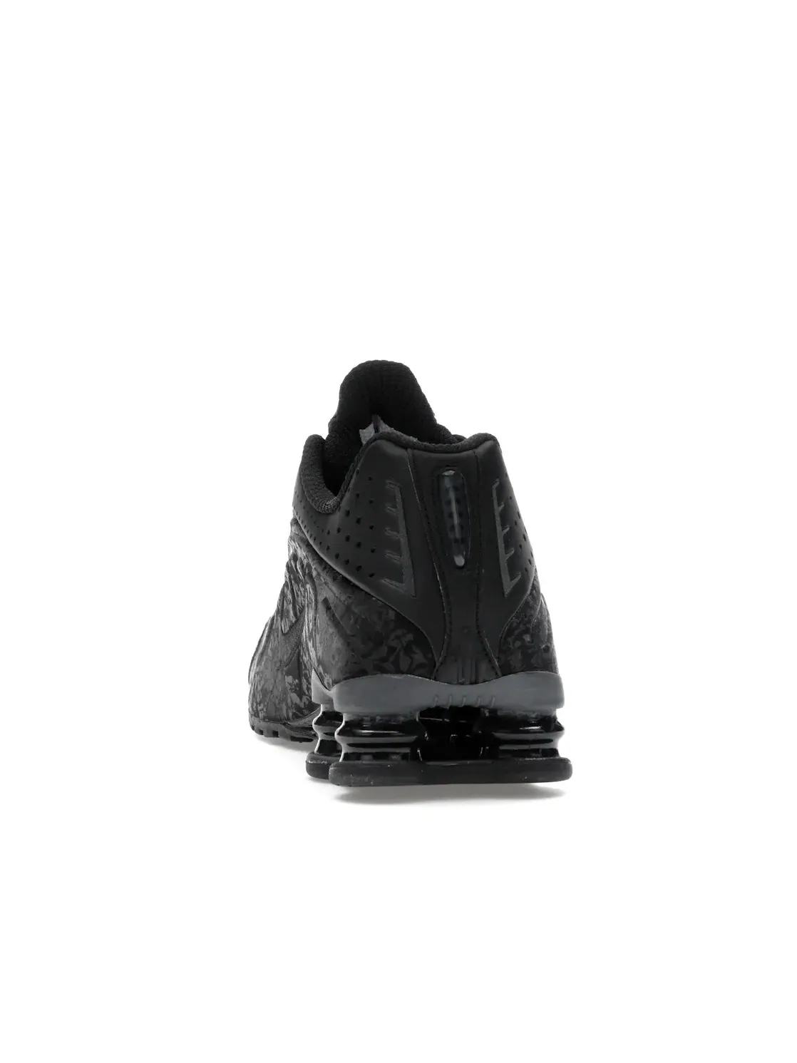 Женские кроссовки с цветочным принтом Nike Shox R4 — изображение 4 из 4, черный/темный серый