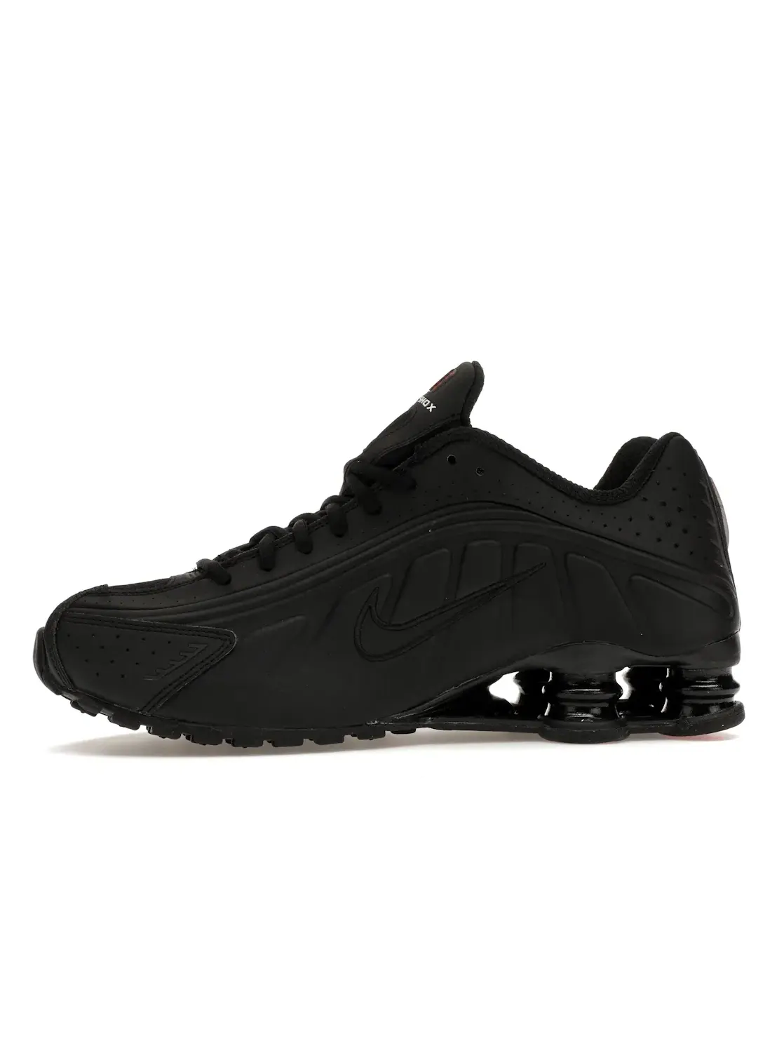 Женские кроссовки с амортизацией Nike Shox R4 — изображение 3 из 4, черный/черный-оранжевый