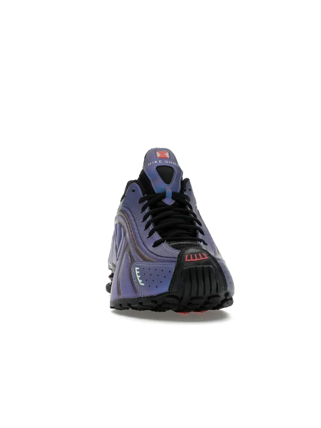 Мужские кроссовки с переливающимся верхом Nike Shox R4 Nike — изображение 2 из 4, черный
