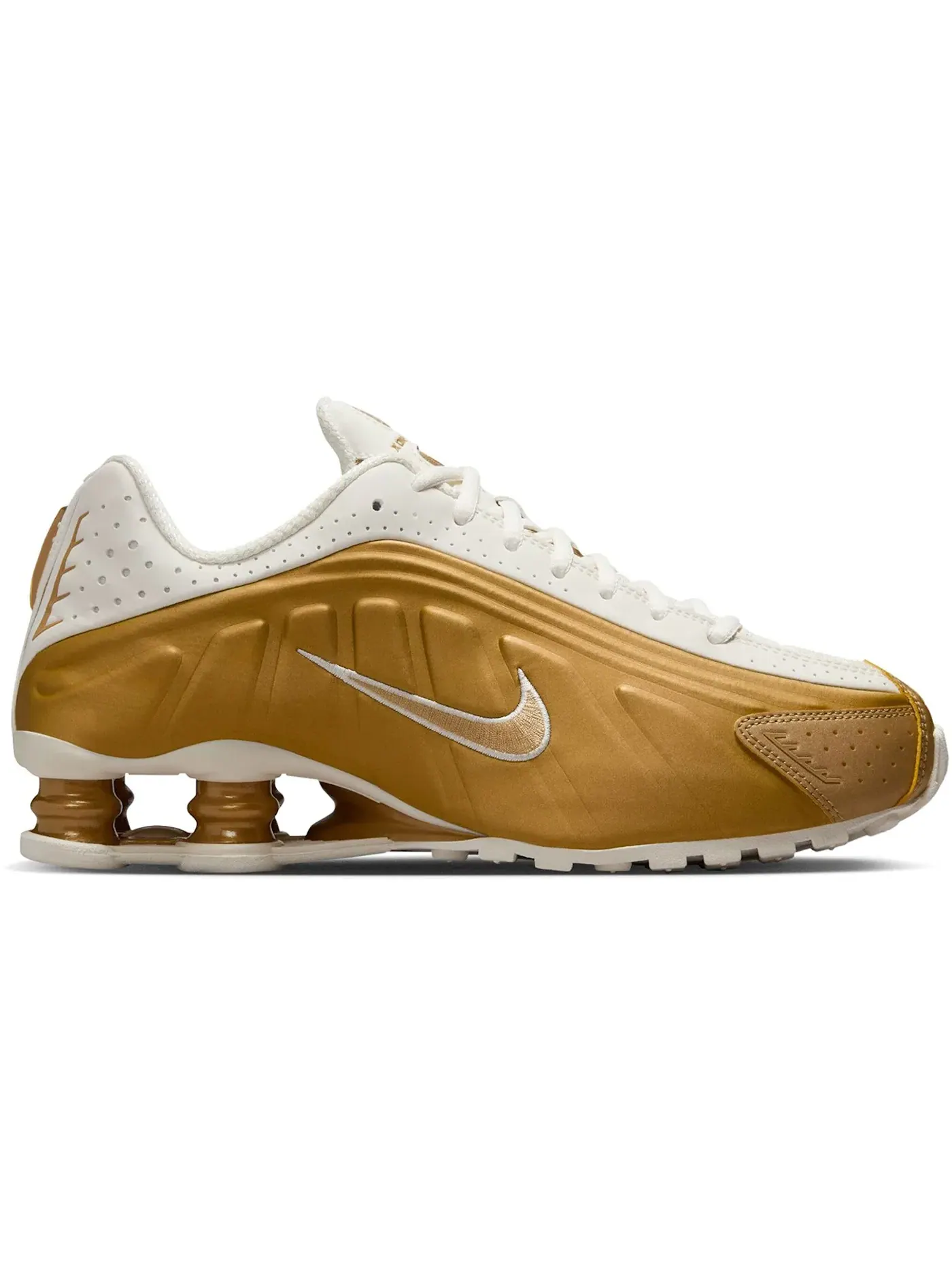 Женские кроссовки Lifestyle Nike Shox R4 — изображение 1 из 1, металлик золотистый